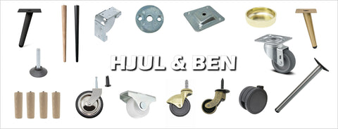 Ben, Hjul & Möbelfötter