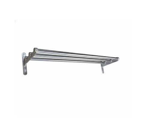 Retro hattehylde aluminium/krom