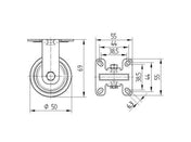 Hjul forzinket 50 mm 40 kg