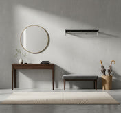 Nostalgi Hat Shelf Black/alu 1 meter