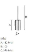 Toilet brush Chrome Self-Adhesive