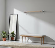 Nostalgi Hat Shelf Oak/alu 1 meter