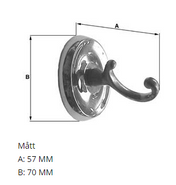 VILLA Single Hook Brass