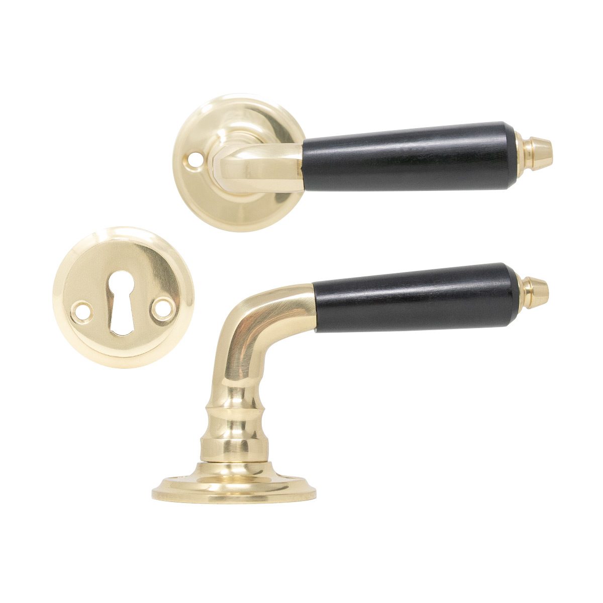 Door Handle 785 Brass/Black