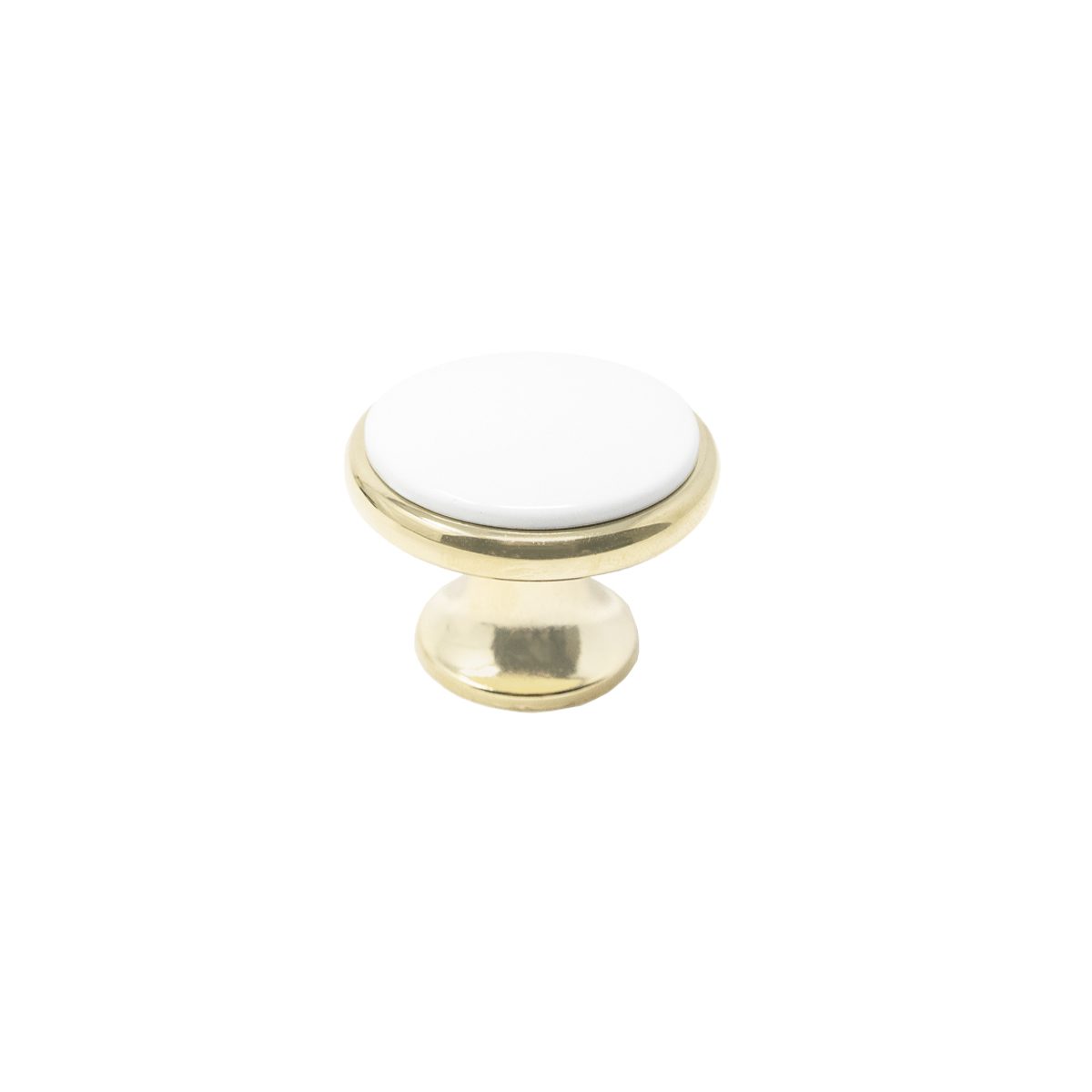 Knob Astrid 35mm Porcelain/Brass