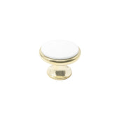Knob Astrid 35mm Porcelain/Brass