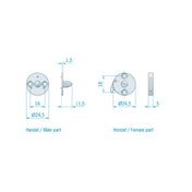 Coupling Hook Zinc-plated