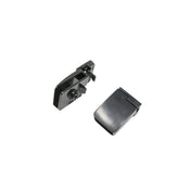 Square Glass Hinge 2-6mm Black