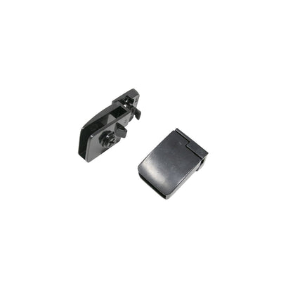 Square Glass Hinge 2-6mm Black