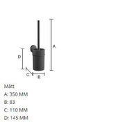 Self-Adhesive Toilet brush Thread Black