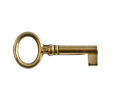 Key Polished Brass 50 MM