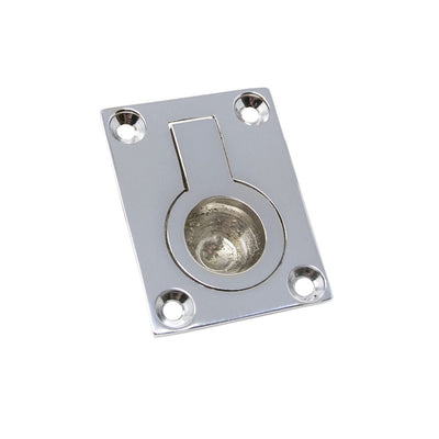Flush Ring Handle Chrome 50x40mm