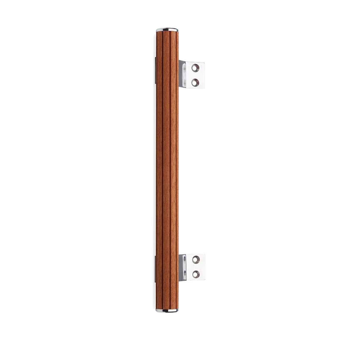 Pull Handle 405mm Nickel/Mahogany