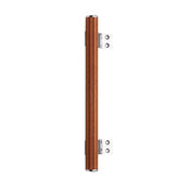 Pull Handle 405mm Nickel/Mahogany