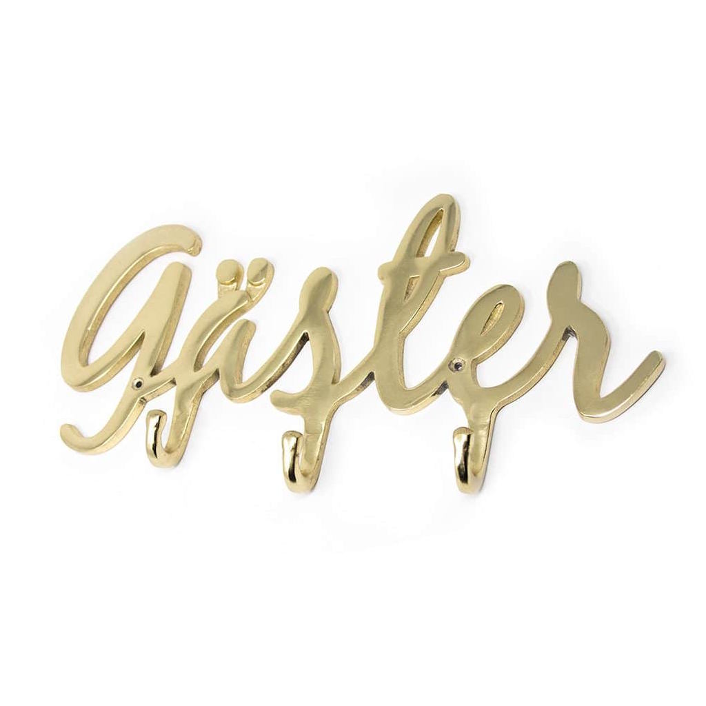 GUEST HANGER BRASS-PLATED