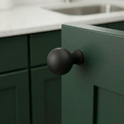 Knopp William 25mm Mattsvart