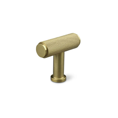 Knob Salo 37mm Grid Pattern Satin brass