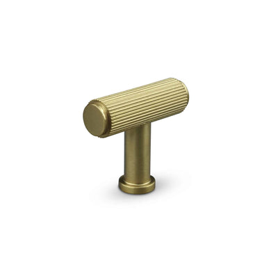Knob Salo 37mm Striped Satin brass
