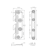 Bed Hook Zinc-plated 4-PACK