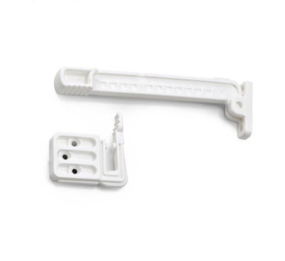 Ventilation Stay Inward-Opening White Plastic