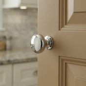 Knopp 34 mm Krom