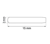 Låsstift 3mm Zink
