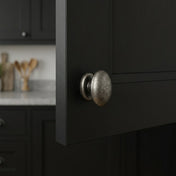 Knob 33 x 24 mm Oval Pewter oxide