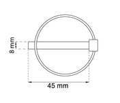 Låsring 45mm Zink 2-Pack