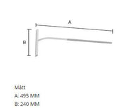 SIDELINE Long Shower Squeegee 240mm Chrome/Black
