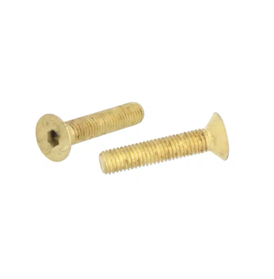 Möbelskruv Försänkt M8 40mm - Mässing