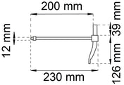 Hook for Hook-and-Band/Gate Hinge Black