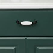 Handle Bella 96 C/C Black/White Porcelain