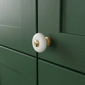 Knob Alva 32-35mm Porcelain/Brass