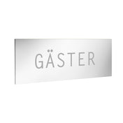 XTRA Självhäftande Toalettskylt Gäster Rostfri