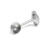 Tube Bracket End Bracket 25 mm Satin Chrome