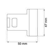CENTRE HINGE ZINC-PLATED 2-Pack