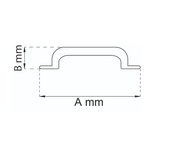 Pull Handle 1405 Nickel/Iron 140-200 mm