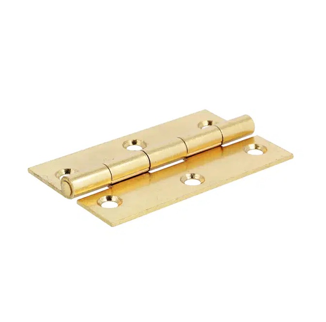 Butt hinge 90x54mm Brass-plated