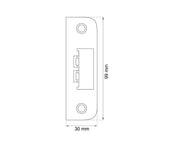 Strike Plate 6510 White