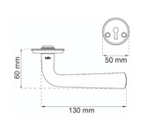 Dörrhandtag Oslo Mattsvart