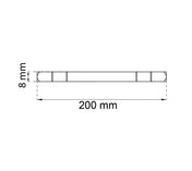 Rorpinsbolt 200mm - 8mm