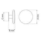 Single Hook Spot Black 2-Pack
