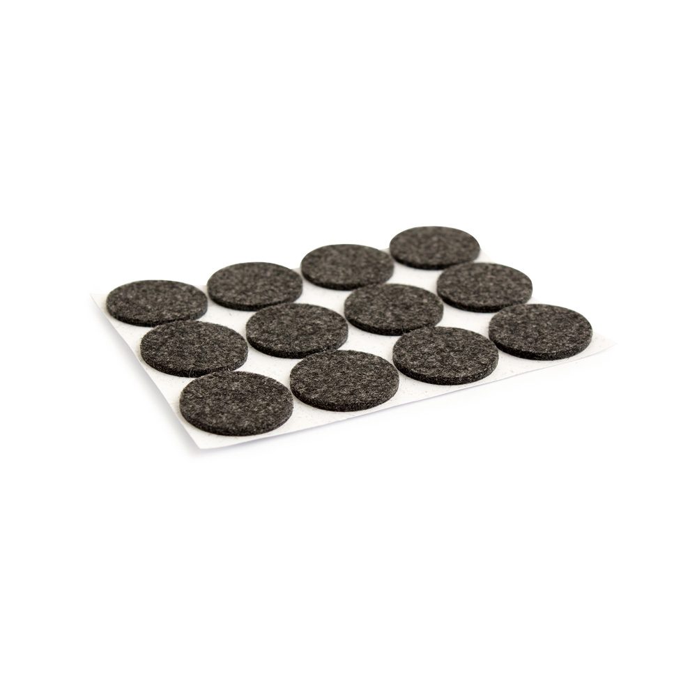 Self-Adhesive Floor Protector 28mm Black 12-Pack