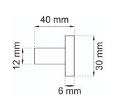 Single Hook Malte XL Chrome