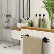 Self-Adhesive Towel rail Thread 500mm Black