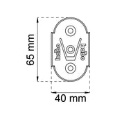 Fästbricka 1102 Svart 2-Pack