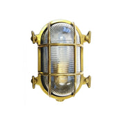 Cage Light Oval Brass 175 X 130 MM