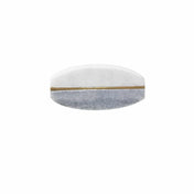 Knotte Tove Oval 55mm Stein/Messing