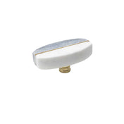 Knotte Tove Oval 55mm Stein/Messing