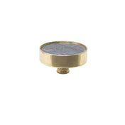 Knopp Gloria 40mm Sten/Mässing